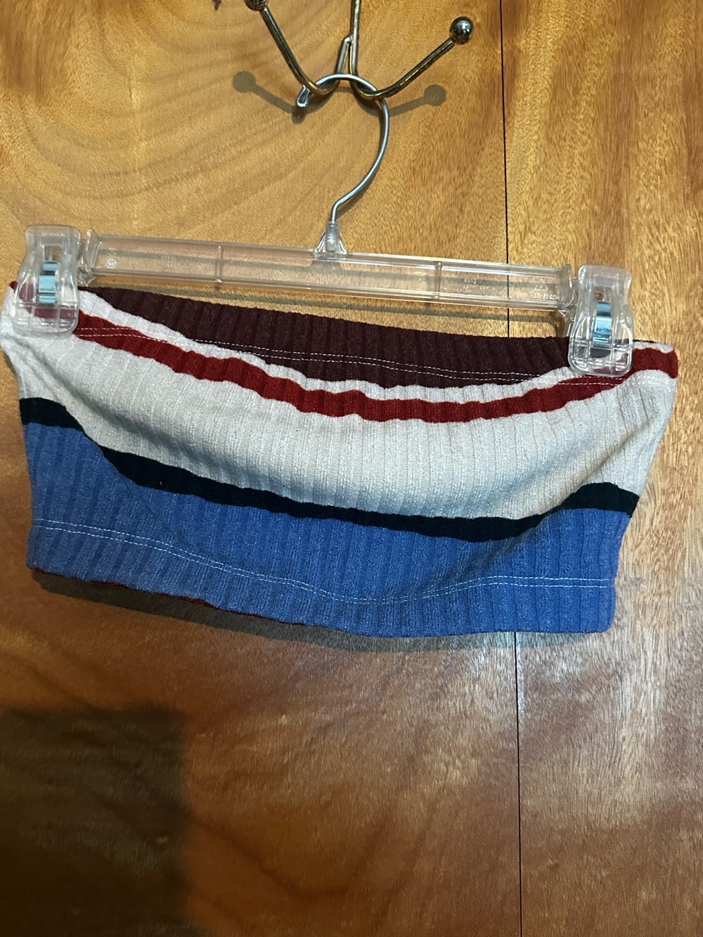 Striped Ribbed Knit Two-Piece Set in Multicolor - Picture 3 of 4